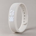 Nemi silent alarm wristband in white